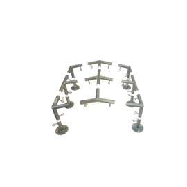 6 Leg Style Carport Canopy Pipe Fittings Low Peak Connectors with 102 Degree Angle (Choose Size) (Connects 3/4" Pipe)