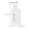 Mobestech 2pcs Holy Water Bottles Plastic Aroma Vials for Sacred