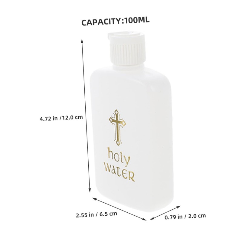 Mobestech 2pcs Holy Water Bottles Plastic Aroma Vials for Sacred