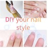 100 Pcs Nail Form Guide Sticker, Gold Horseshoe Nail Extension
