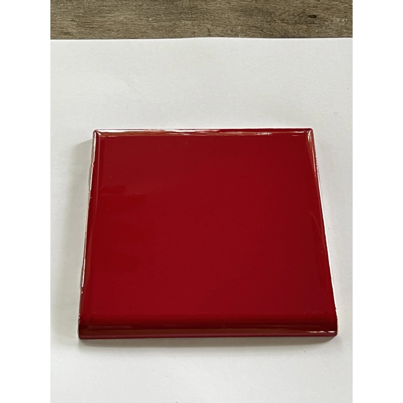 Candy Apple Red Vintage Candy Apple Red Ceramic Tile 4.25