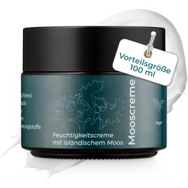 VIGOROUS® Moss Ointment - 100 ml Anti-Wrinkle Cream Instant Effect - Natural Cosmetics with Hyaluronic Acid - Anti-Ageing Face Cream for Men and Women - Vegan Moisturising Cream Face Made in Germany
