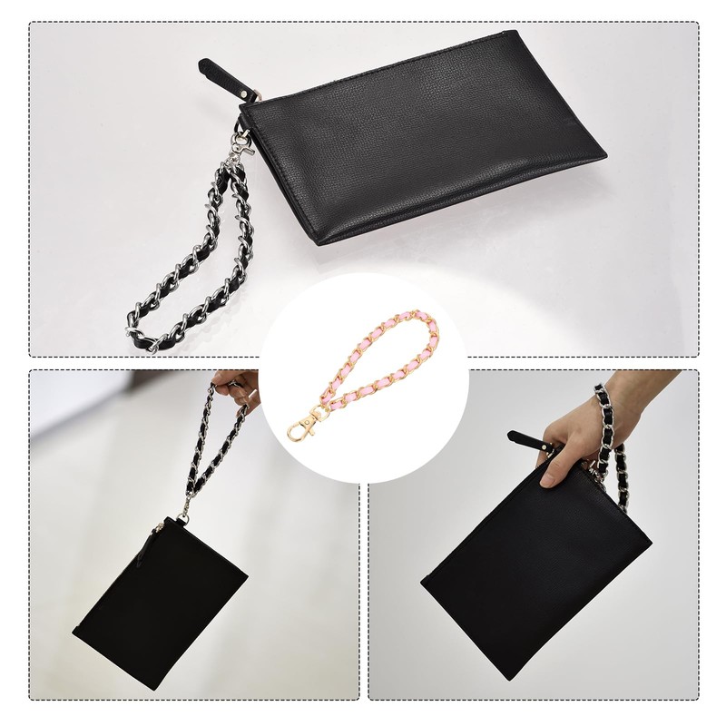 sourcing map Leather Wristlet Strap, 7" Hand Wrist Lanyard Leather