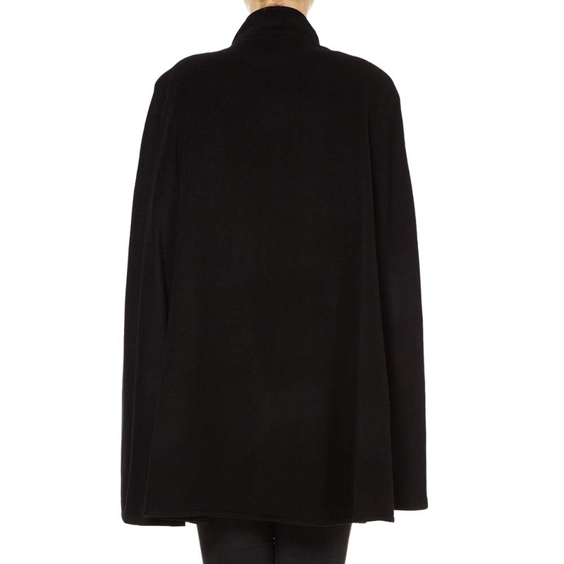 Lona Scott Wool & Cashmere Cape, Black