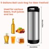 Julymoda 5 Gallon Ball Lock Keg, Stainless Steel Beer Keg
