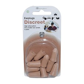 SwedSafe Discreet Ear Plugs - Discreet Hearing Protection for Sleeping Work or Concerts - 5 Pairs with Carrying Case