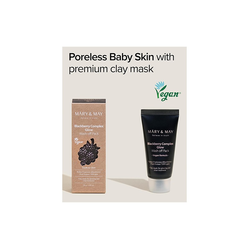 Mary&May [Mary&May]*mini* Blackberry Complex Glow Wash off Pack 30g