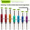 9PCS Hinge Drill Bit Set with Automatic Center Punch, Self