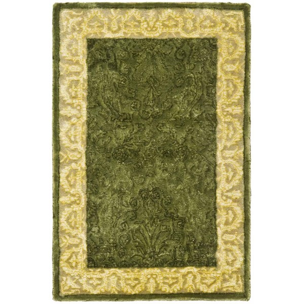 Safavieh Silk Road Collection SKR213A Handmade Traditional Wool Accent Rug, 2'6" x 4', Spruce / Ivory
