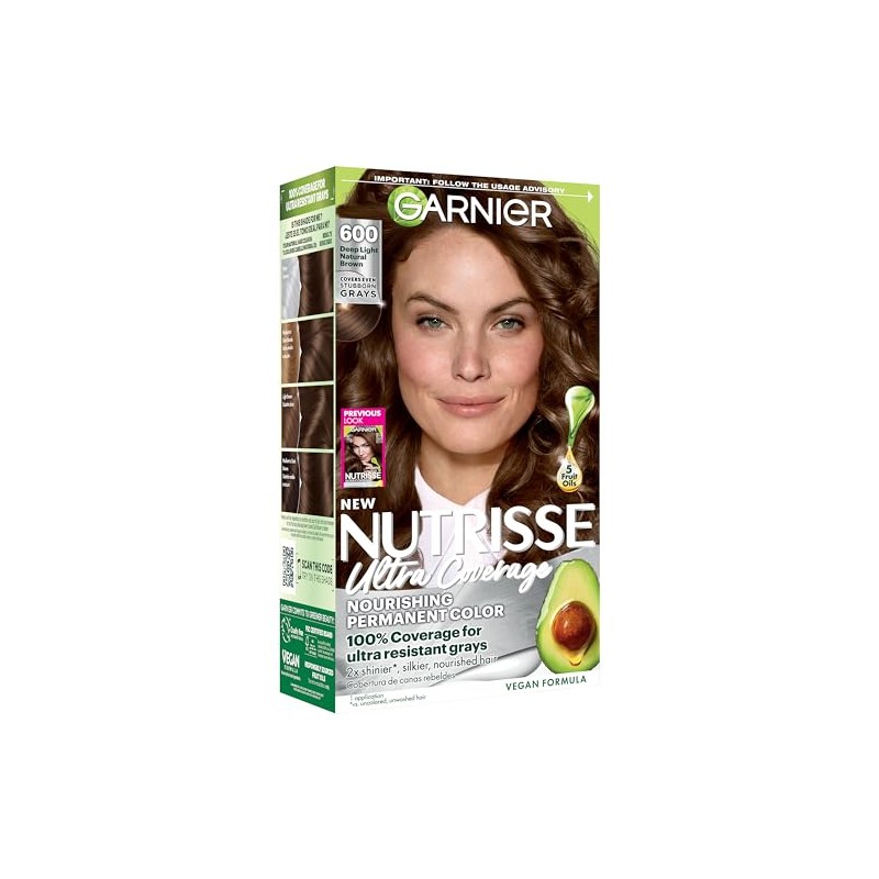 Garnier Nutrisse Ultra Cobertura Color de cabello, marrón claro natural