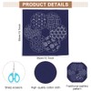 WEBEEDY DIY Sashiko Placemat Kit with Traditional Japanese Sashiko Template