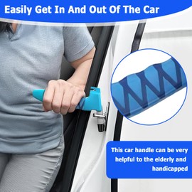 SENLINLIN Car Door Assist Handle for Seniors, Portable Car Grab Bar Elderly and Mobility, Car Handle Assist Support, Multifunction Car Door Latch Handles for Seniors and Handicapped