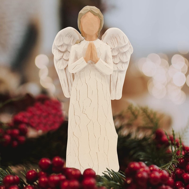 Guardian Angel Figurine, Prayer Angel, Remembrance Angel Collectible Figurine -