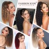 Drawstring Ponytail 18 Inch Curly Ponytail Feeling Black Ponytail Extension