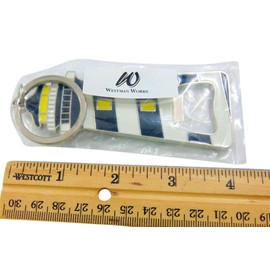 Cape Hatteras Lighthouse Bottle Opener Keychain North Carolina Souvenir Key Ring Gift, 4 Inch