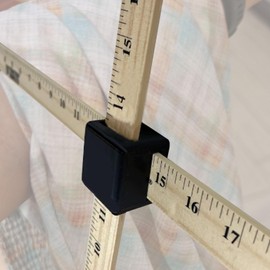 PIAOLGYI Adapter for Yardstick Ruler,Clothing Measurement Tool(Black)