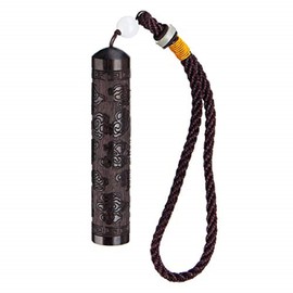 DyNamic Sniffle Bottle Spoon Bullet Ebony Portable Vial Fragrance Toothpick Case Container - #3 01