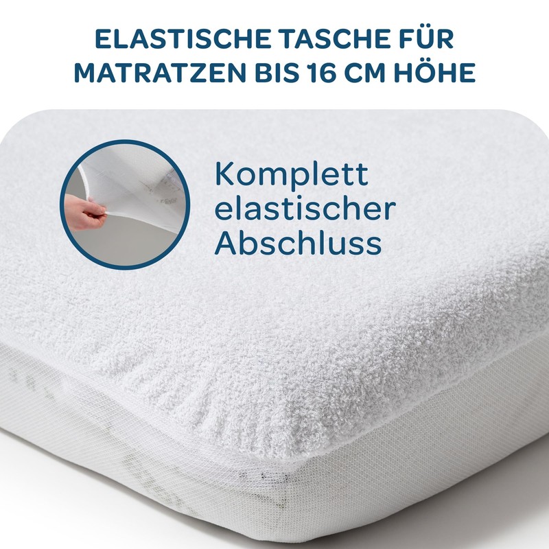 DolciSogni Mattress Protector 60 x 120 cm (Pack of 2)