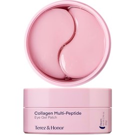 Terez  Honor Parche Coreano de Hidrogel con Péptidos y Colágeno - 60 Mascarillas Reafirmantes, Iluminadoras e Hidratantes para Ojos - Ojeras, Bolsas, 