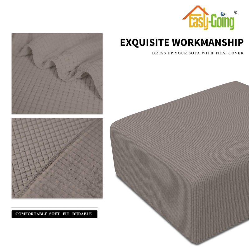 Easy-Going - Funda elástica otomana Plegable, Protector de Muebles, Rectangular,