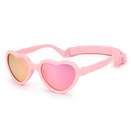 Hifot Baby Sunglasses UV400 Polarised Sunglasses Toddler Girls Boys Sunglasses Protection Against Ultraviolet Sun Rays 0-3 Years, Pink 2