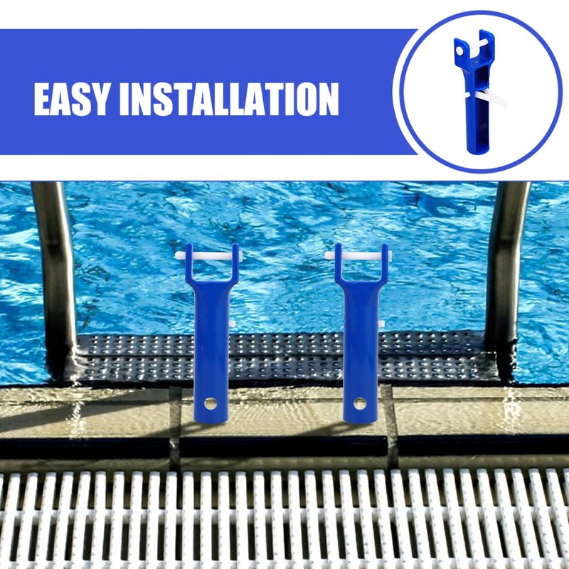 Kisangel Durability Efficiency 5pcs Pool Vacuum Replacement Handles V-Shaped Clips