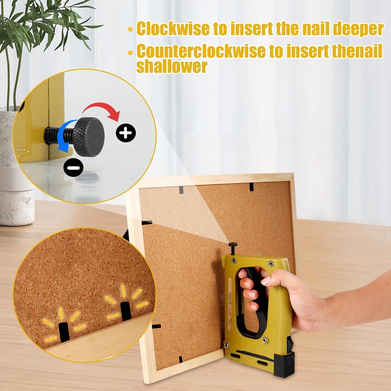 Point Driver, Aluminum Alloy Manual Framing Tool with 1000 Nails