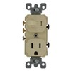 Leviton 3-Way Duplex Combination Switch/Receptacle, 1 P, 3 Wire, 15