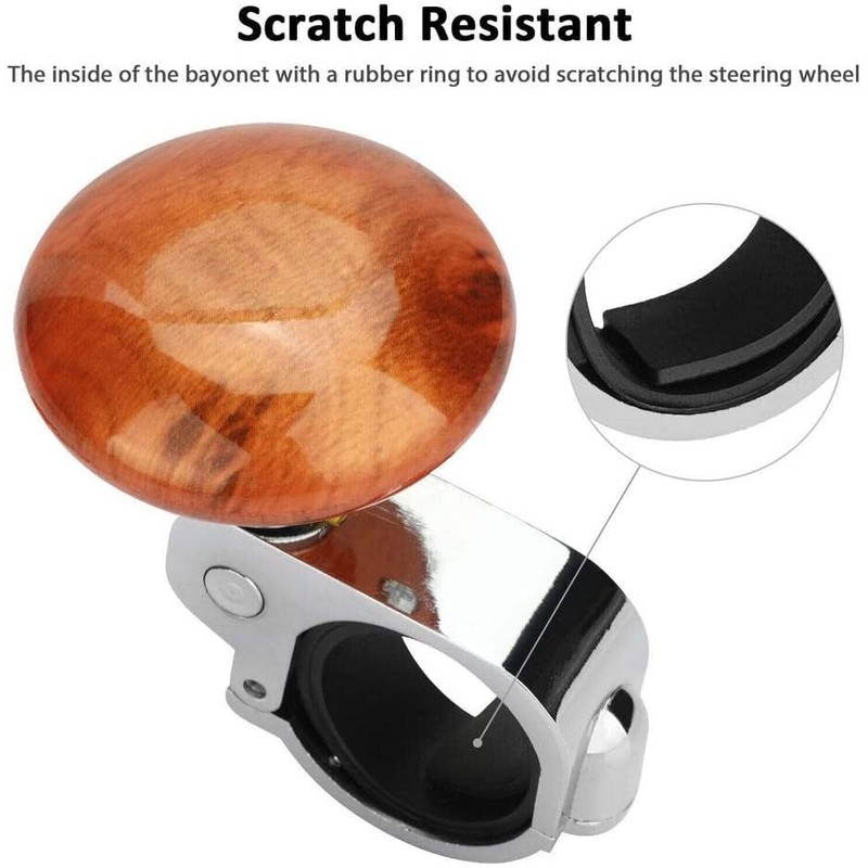 Geartronics Steering Wheel Spinner Knob Handle Universal Heavy Duty Suicide