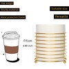 SIEBOLD Utensil Holder for Kitchen Counter Large Cooking Utensil Holder,Gold