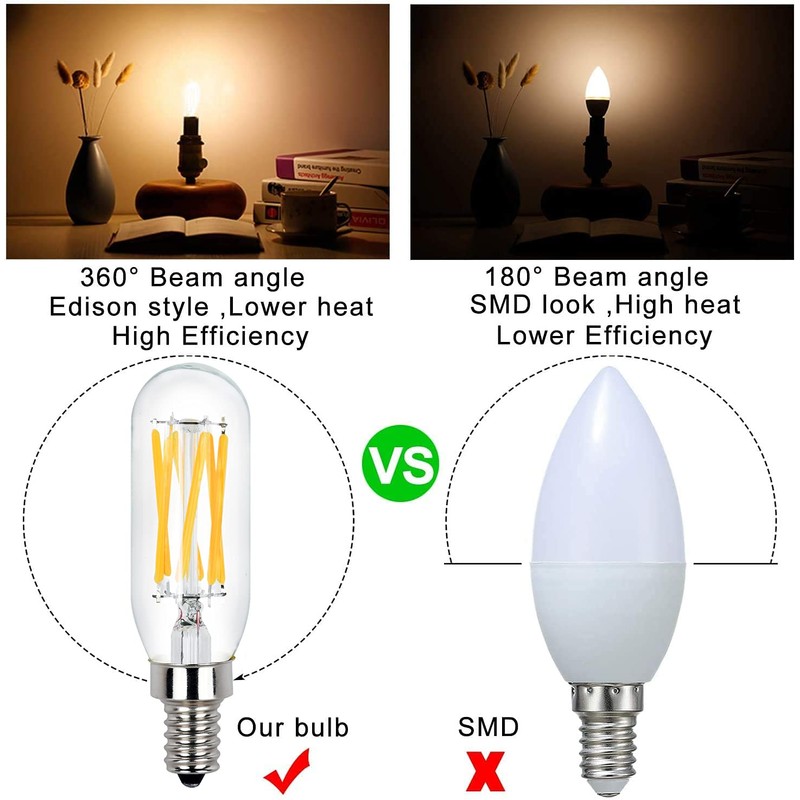 Raheem T8 LED Bulb, E12 Dimmable LED Bulb, 110v 600Lumens