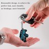 JUSTTOP Car Keychain, Bronco Key Chain Metal Key Fob, Cool