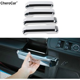 CheroCar Chrome Inner Door Handles Cover Trim Kit Interior Accessories for Ford F150 15 +