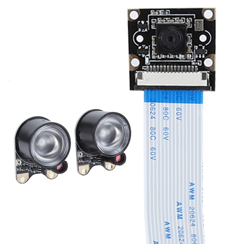 5MP Night Vision Camera with Photosensitive Light Fit for Raspberry