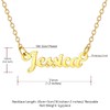 U7 Jessica Name Necklace for Women Girls Initial Pendant 18K