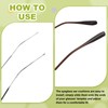 PATIKIL Eye Glass Replacement Temples, Anti-Slip Eyeglass End Tips for