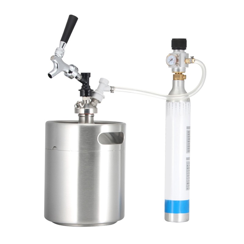 CO2 Mini Gas Regulator 0-90PSI Pressure Gauge with 5/16in Gas
