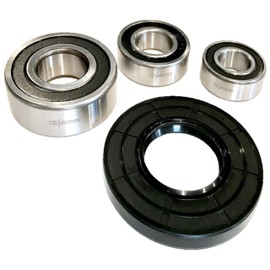 (1 Kit) Front Load Washer Tub & Spinner Rebuild Kit Bearing & Seal Kit Replaces Maytag & KitchenAid W10253856 W10253864, W10253866, W102538661, AP4426951, 8181666 w/High Temp Grease Upgrade -HD Switch