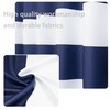 DriftAway Navy Stripe Room Darkening Window Curtains 84 Inch Long