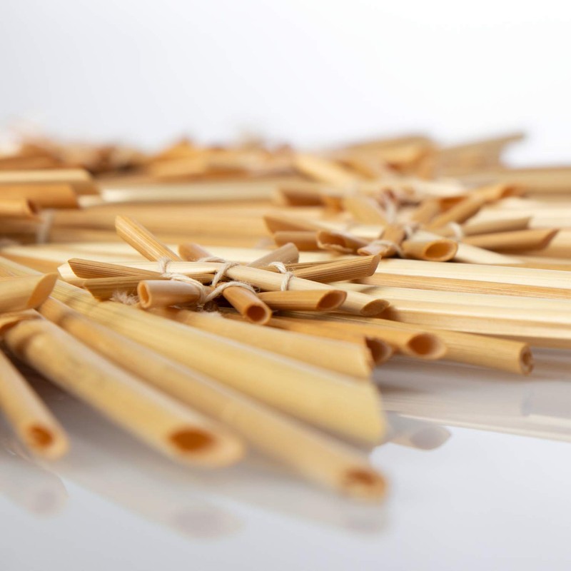 com-four® Straw Star Set - Natural Christmas Tree Hanging Decorations