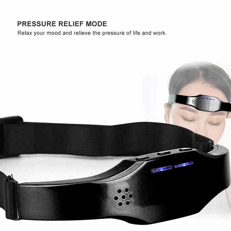 Wireless Intelligent Migraine Pressure Relief Sleep Insomnia Head Therapy Massage