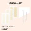 VOCOSTE 3 Size Double Eyelid Stickers 480 Pieces Invisible Eyelid