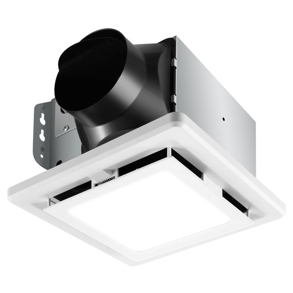 JOEAONZ Bathroom Fan with Light 110 CFM Quiet, 6500K 800LM