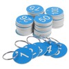 SEWACC 30pcs Plastic Number Tags Metal Tag Numbers Numbered Locker