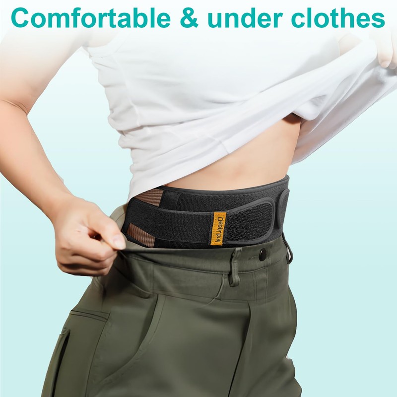 TitanGuard Ultra-Thin & Lightweight Back Brace for Lower Back Pain,Sciatica,Scoliosis,Slipped