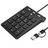 Suejezt 18 Key Wired Numeric Keypad with 3 Port USB