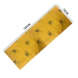MEMOFYND 1 Printed Scarf, Fashionable Ladies's Scarfs, Light And Soft Shawl, Winter Warm Scarf, Bee Printed Scarf, Windproof And Sun Protection Shawl, Gift for Women (Yellow)