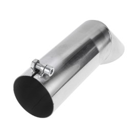 Motoforti 2.4" ID Inlet Turn Down Exhaust Tip T304 Stainless Steel Surface Polishing Mandrel Bend Elbow Tube 9.1" Overall Length Suitalbe for 2.5" OD Tailpipes