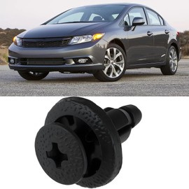 YINETTECH 20pcs Black Plastic Fairing Clips Compatible with Honda 90683GR1003 90683MBW003, Motorcycle Panel Fasteners