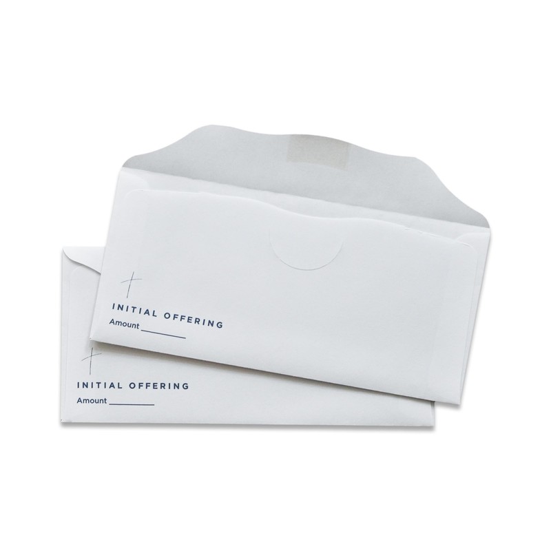 Mountain Valley Printing Initial Offering Envelopes for Church (100)